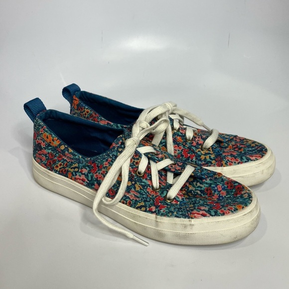 Sperry Crest vibe Liberty print sneakers women’s size 7 multicolor casual preppy - Picture 2 of 9